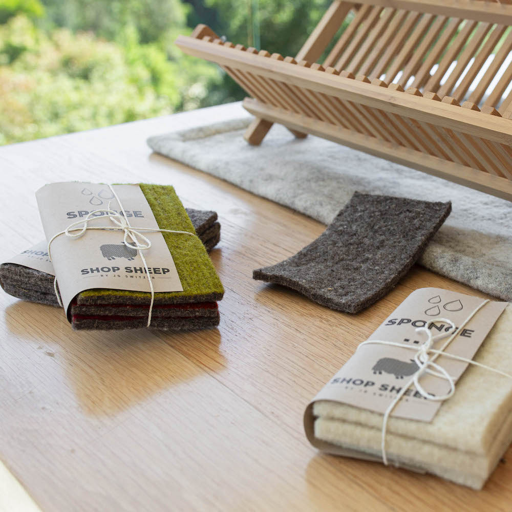Wool Dish Sponges in packs of 3