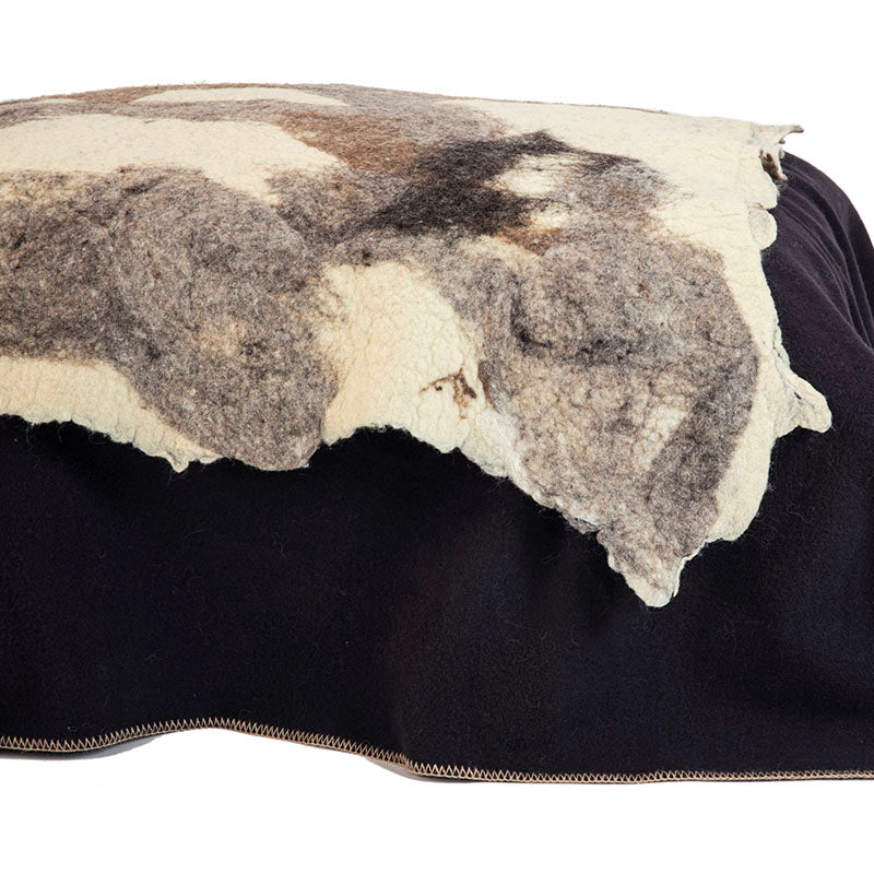 Tahoe Throw - Felted Wool - Reversible