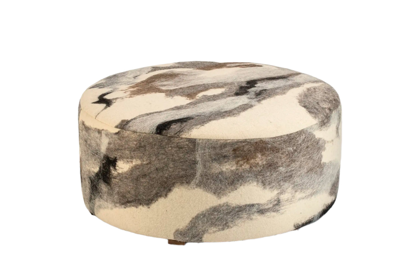 Tahoe Round Ottoman - Felted Wool