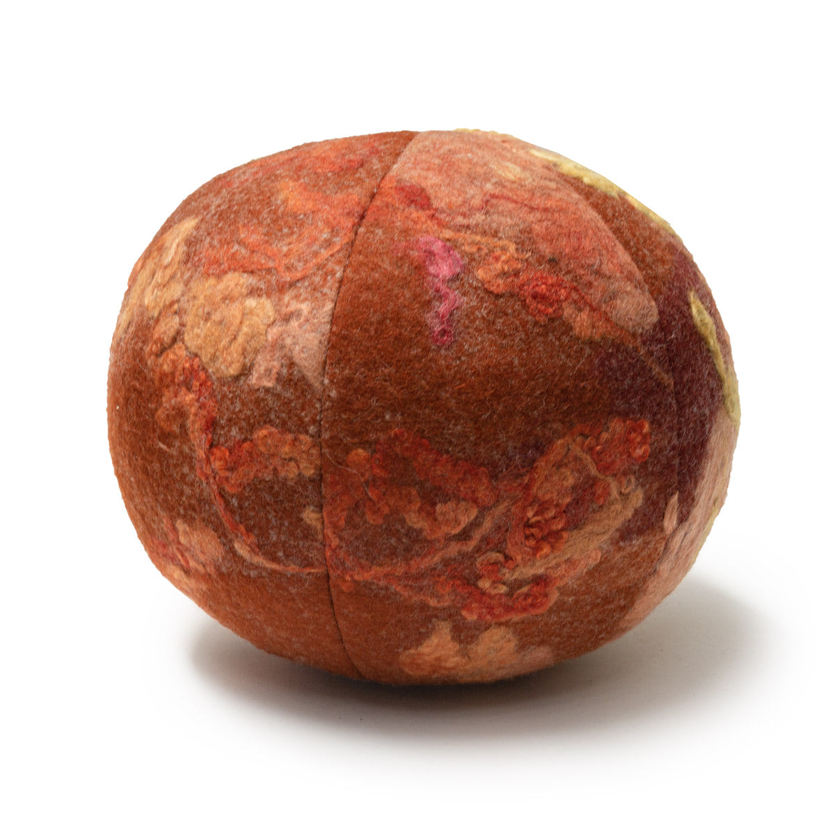 Blood Orange Snowball - Felted Wool