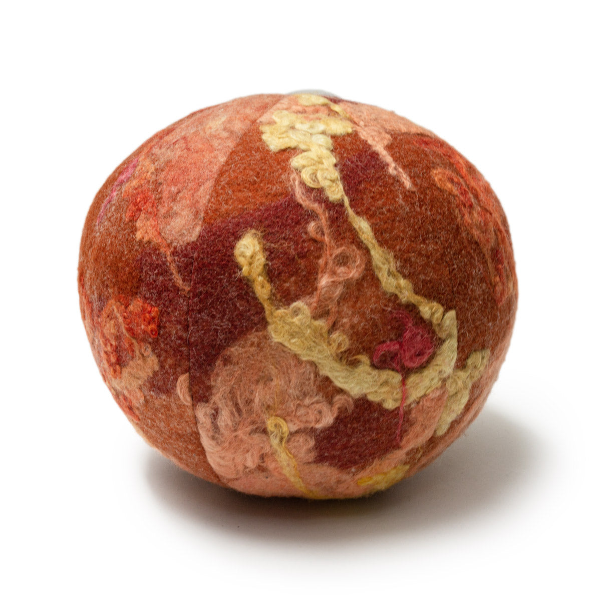 Blood Orange Snowball - Felted Wool