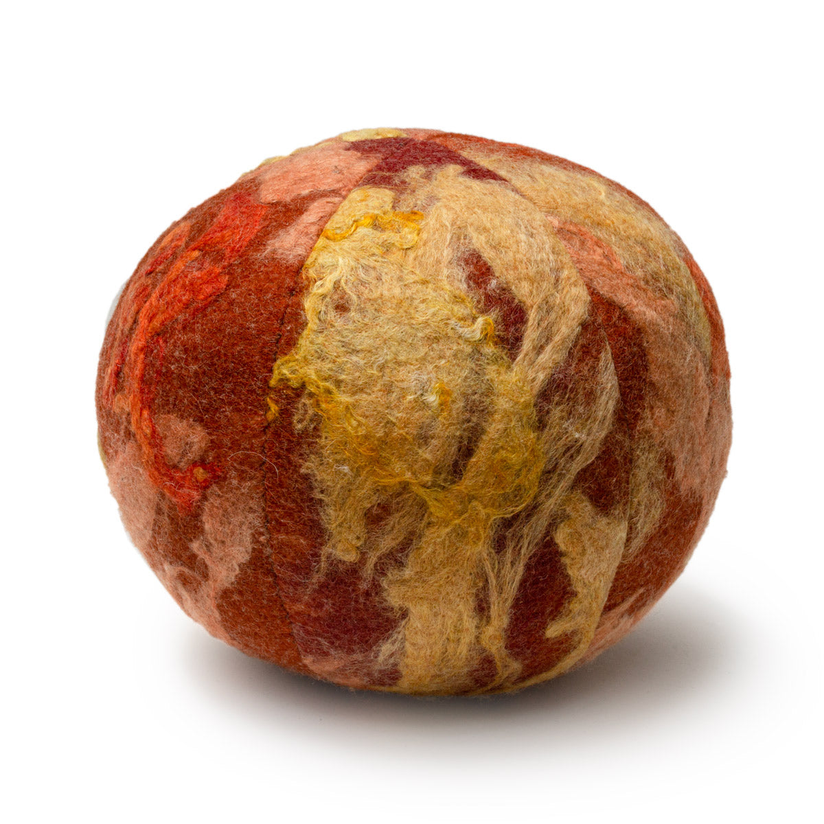 Blood Orange Snowball - Felted Wool