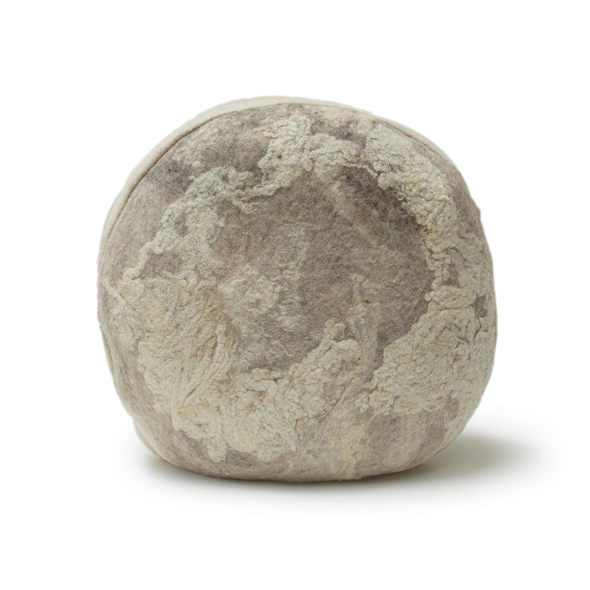 Wood Dragon Wool Round Pillow