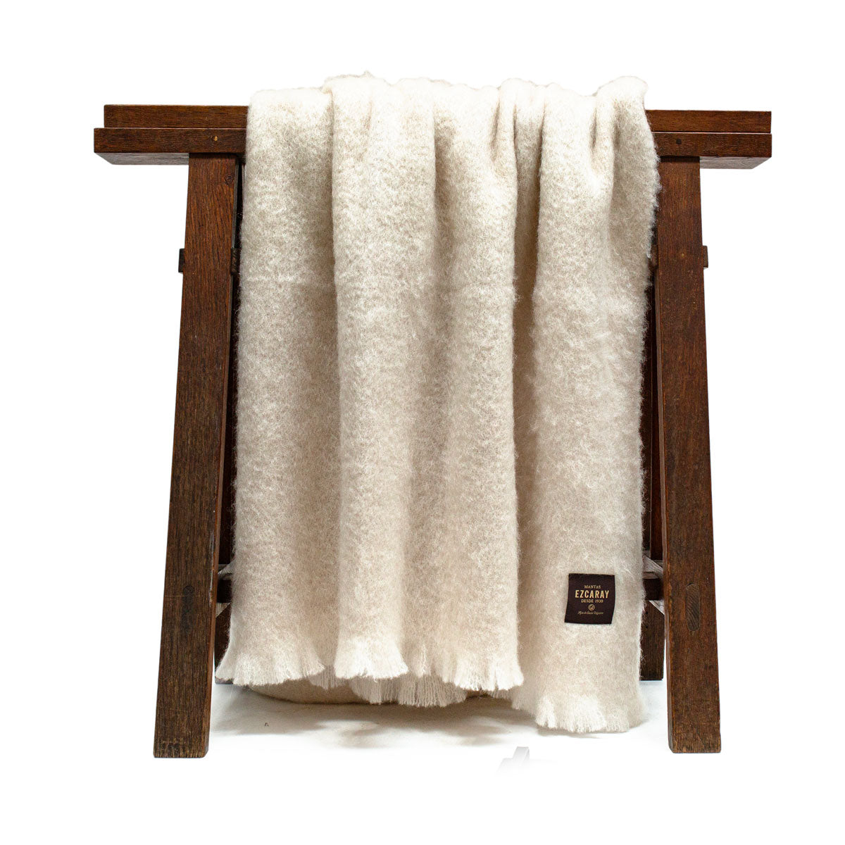Spanish Mohair Throw - Cream