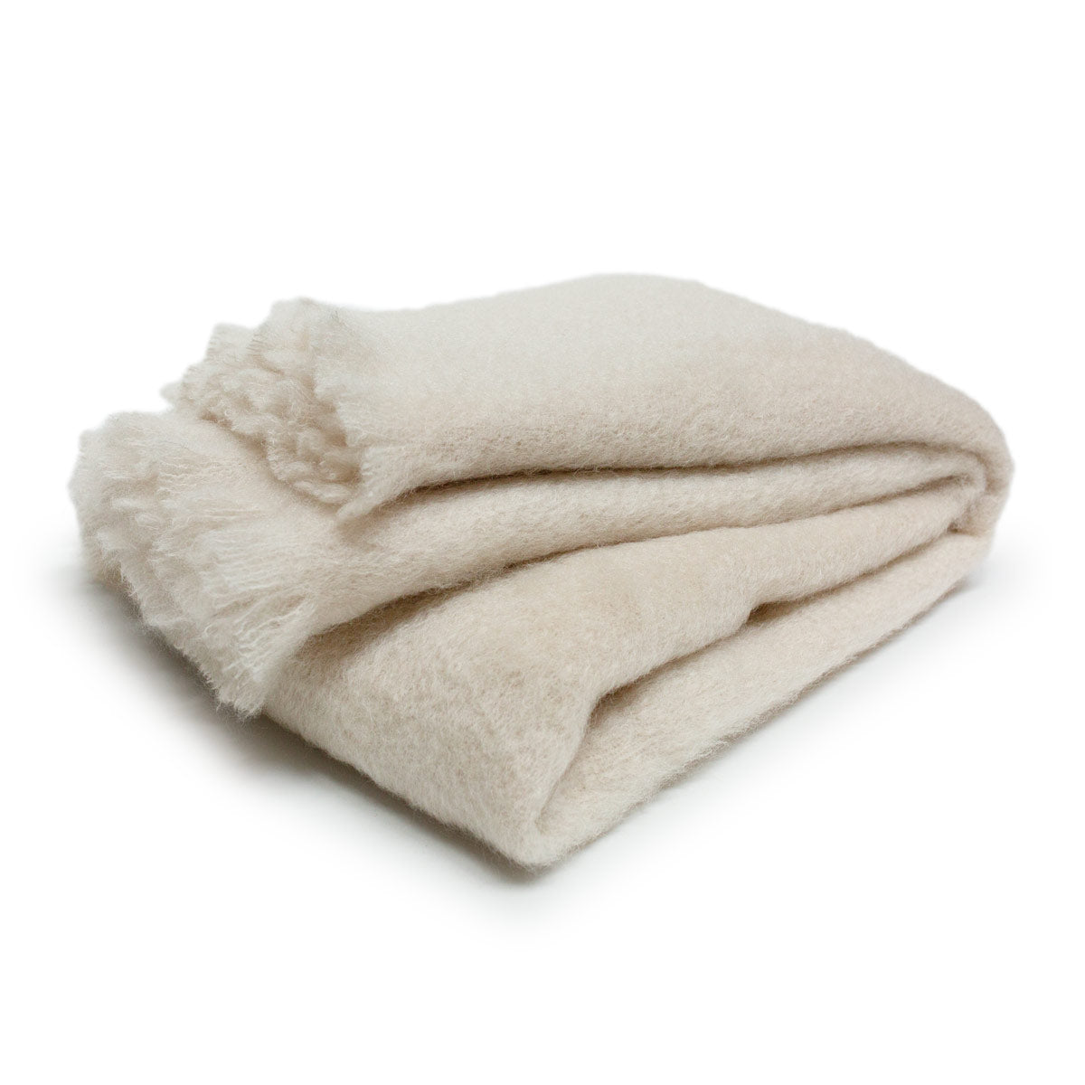 Spanish Mohair Throw - Cream