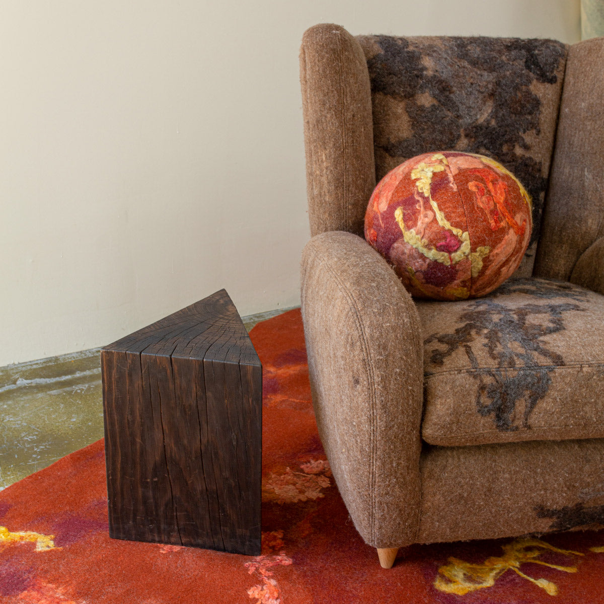 Blood Orange Wool Rug