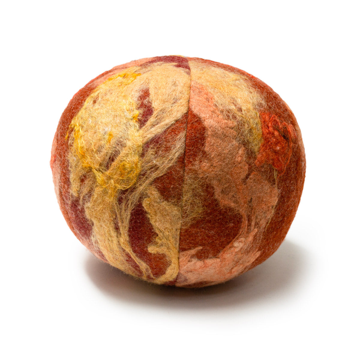 Blood Orange Snowball - Felted Wool