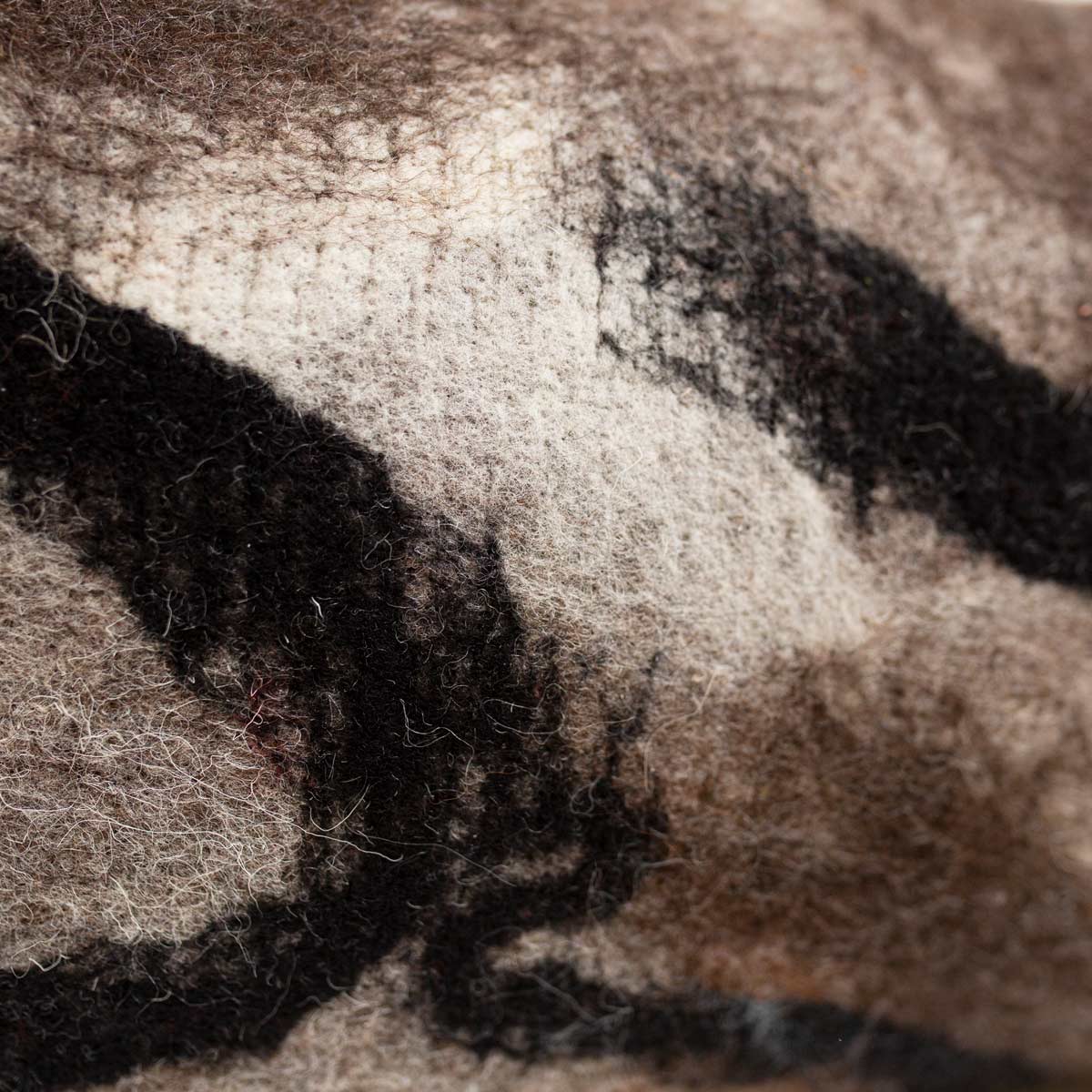 Tahoe with Black Body Pillow - Felted Wool