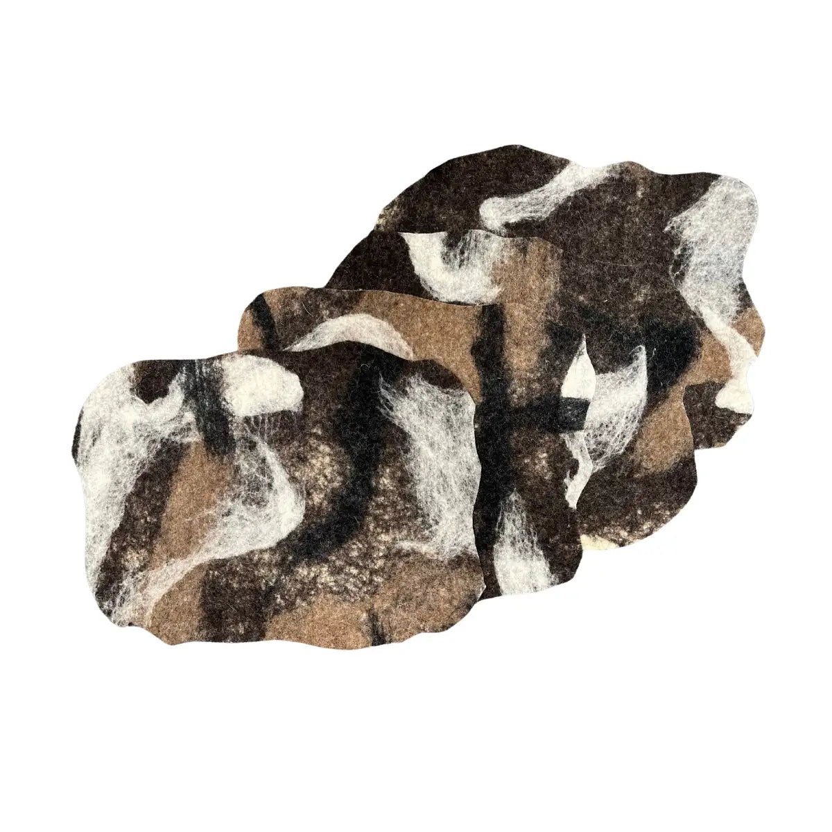Black Tahoe Hand-Cut Placemat - Felted Wool