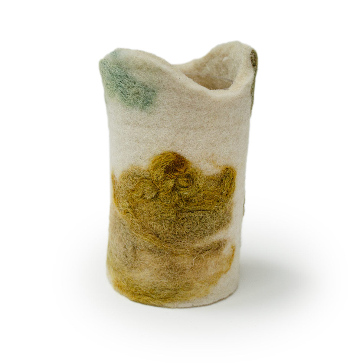 Botanical Felted Wool Flower Vase