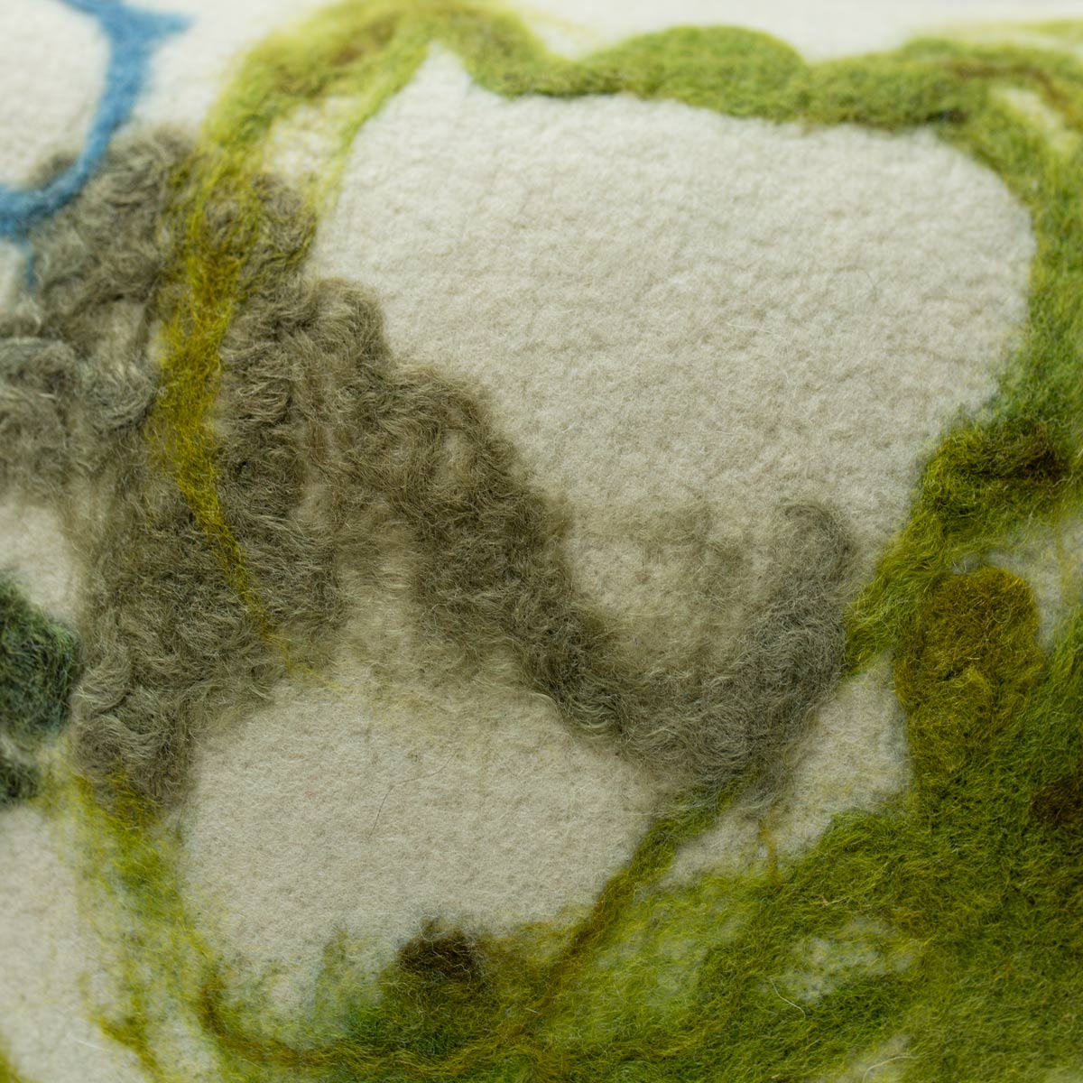 Botanical Lumbar Pillow - Felted Wool