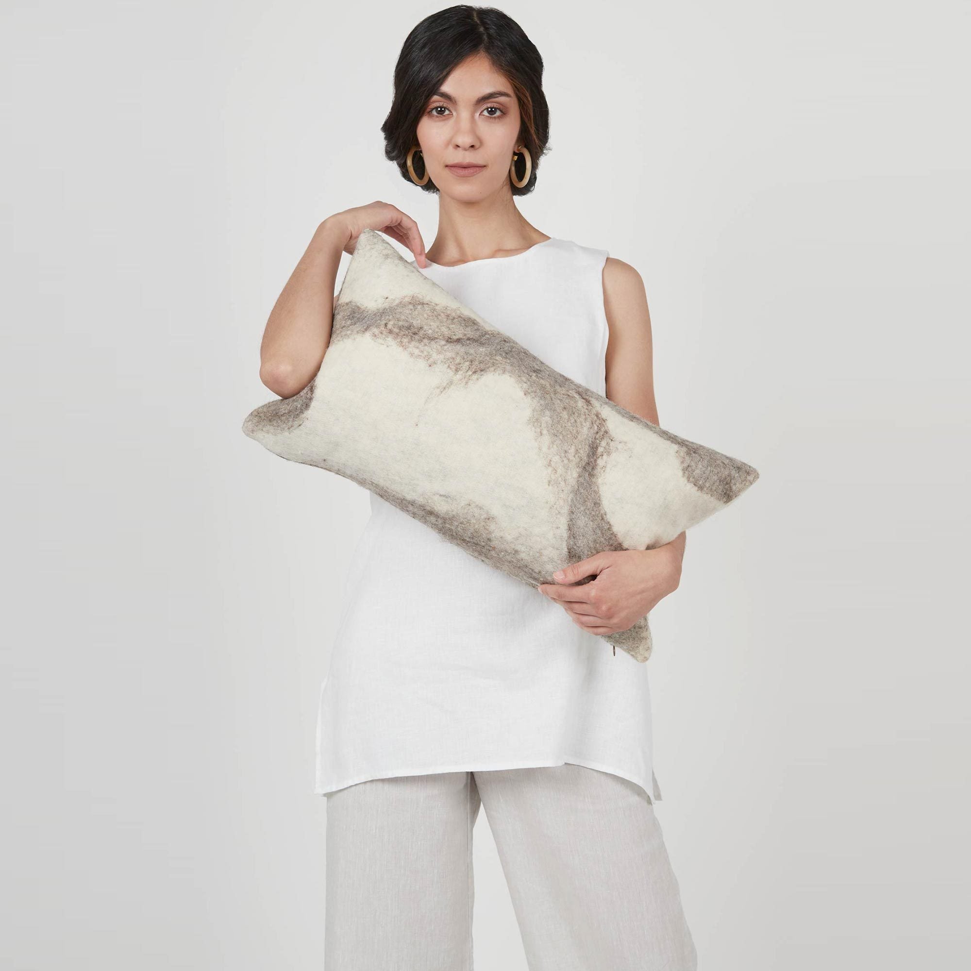 Small fur pillow hot sale