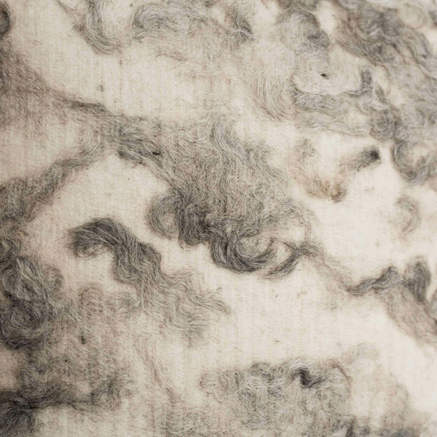 Grey Gotland Pillow - Felted Wool