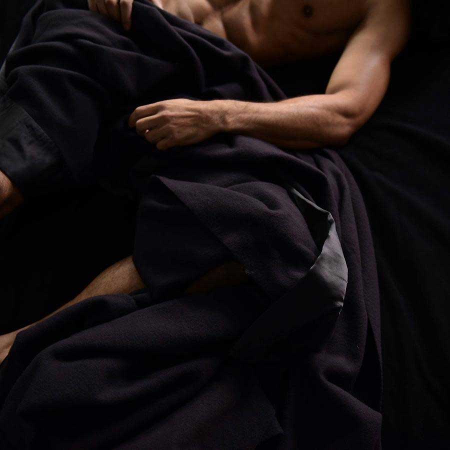 Henry Blanket - Cashmere Blend - Black