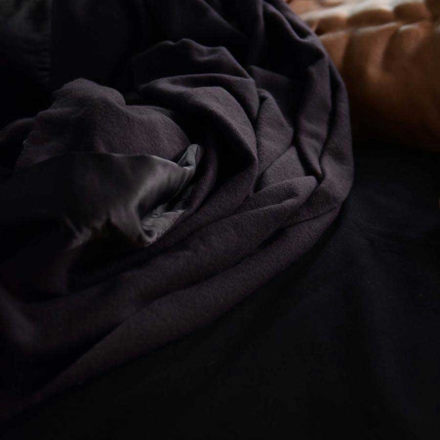 Henry Blanket - Cashmere Blend - Black