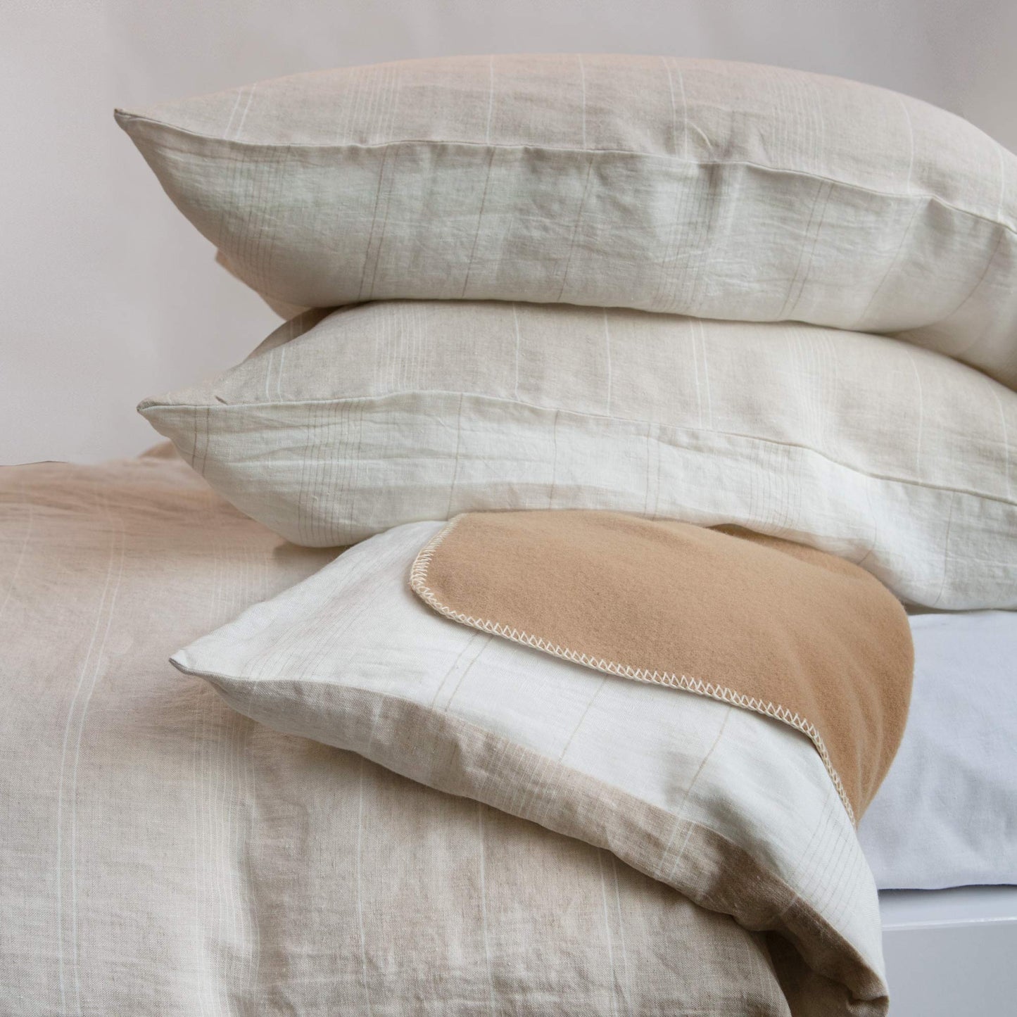 Ashley Linen Duvet Cover - Two Tone