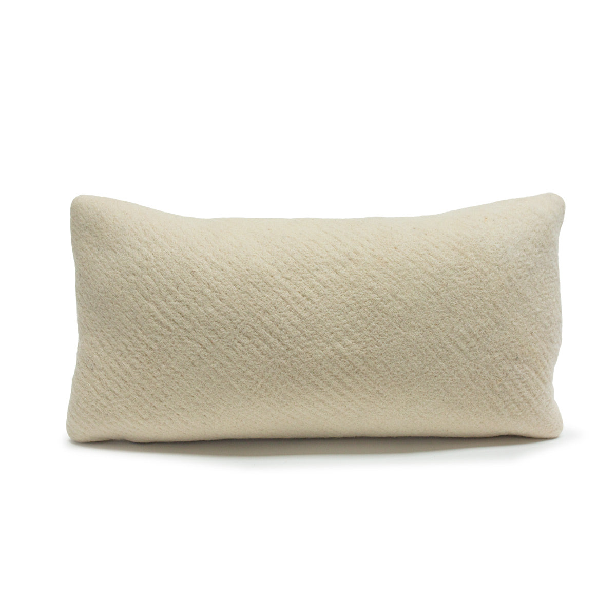 Botanical Lumbar Pillow - Felted Wool - Turmeric Yellow