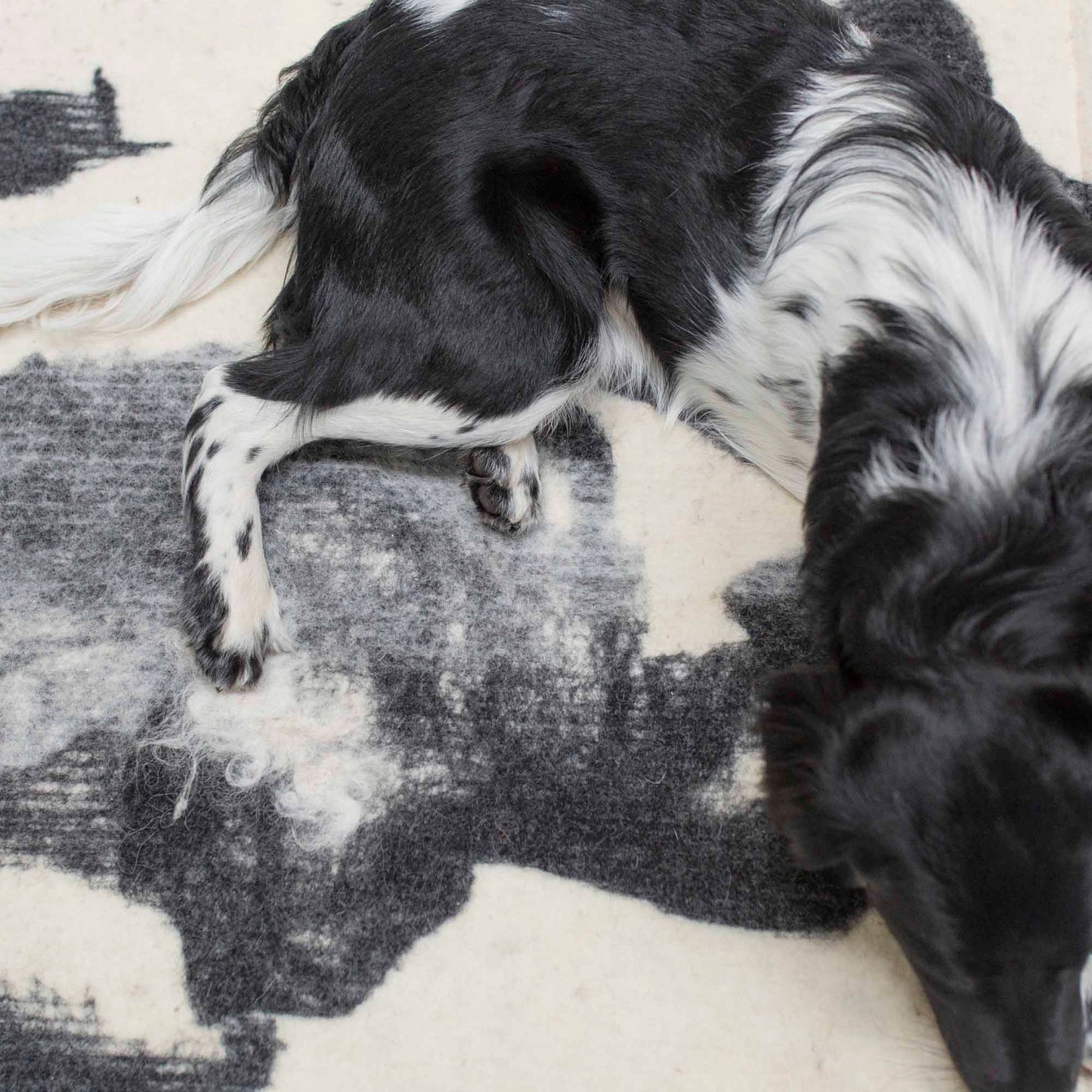 Wool Dog Mat - Natural Grey