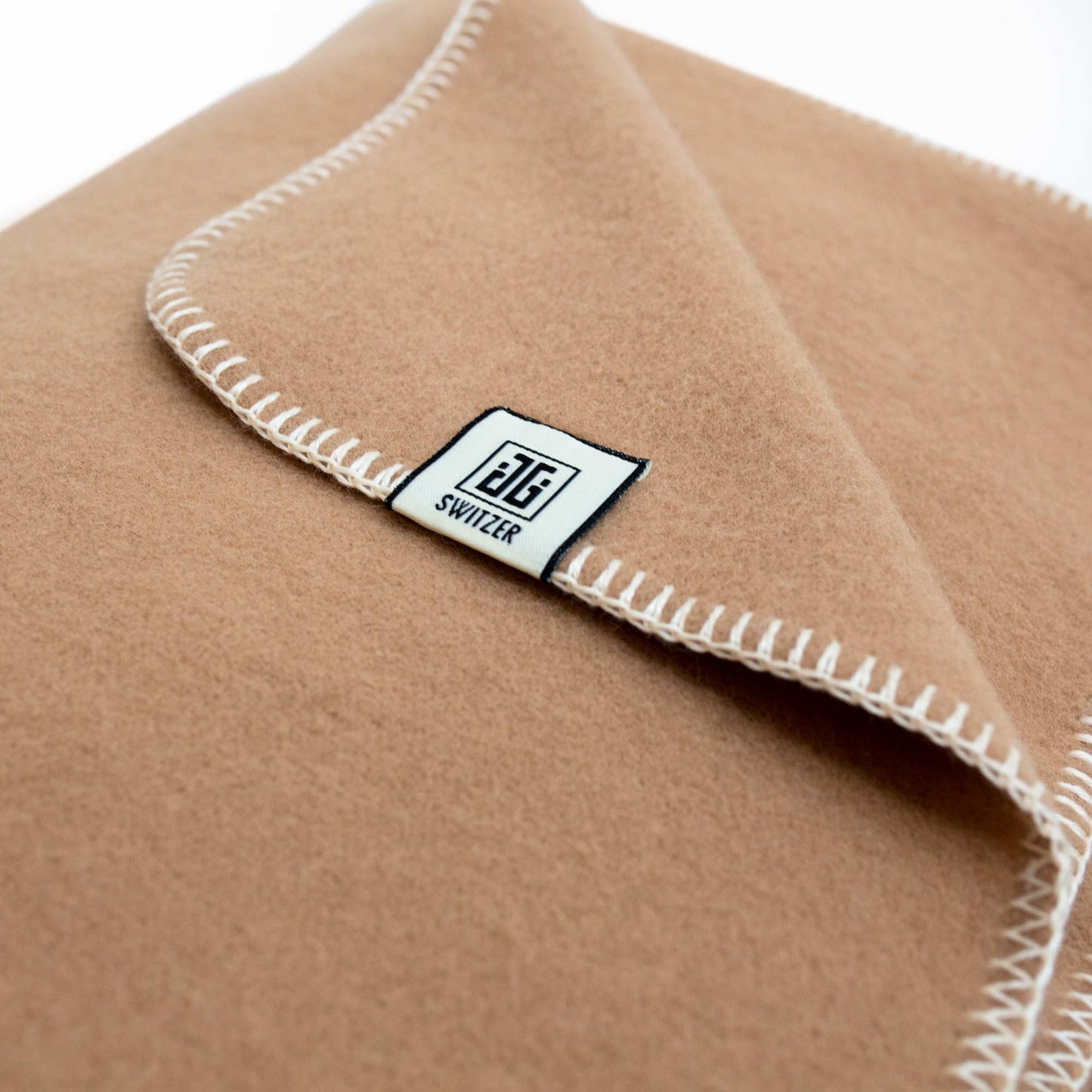 The JG Classic Blanket - 100% Merino in Camel