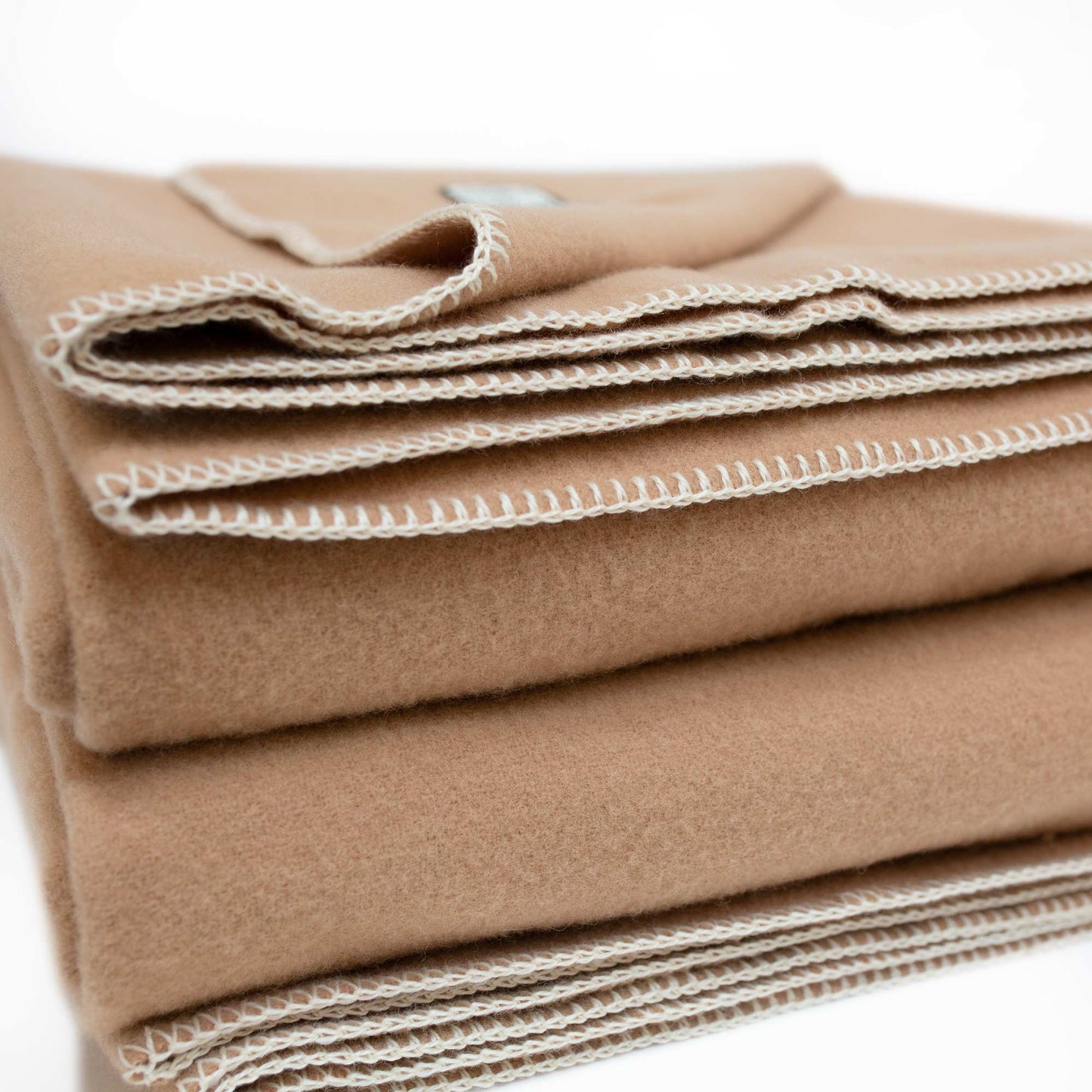 The JG Classic Blanket - 100% Merino in Camel