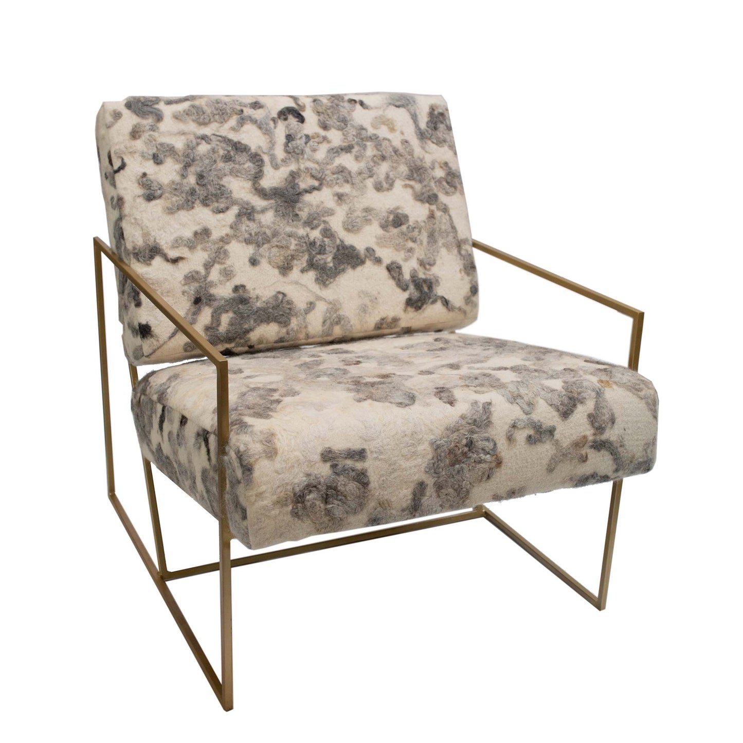 Gotland Grey Ziggy Chair - Felted Wool