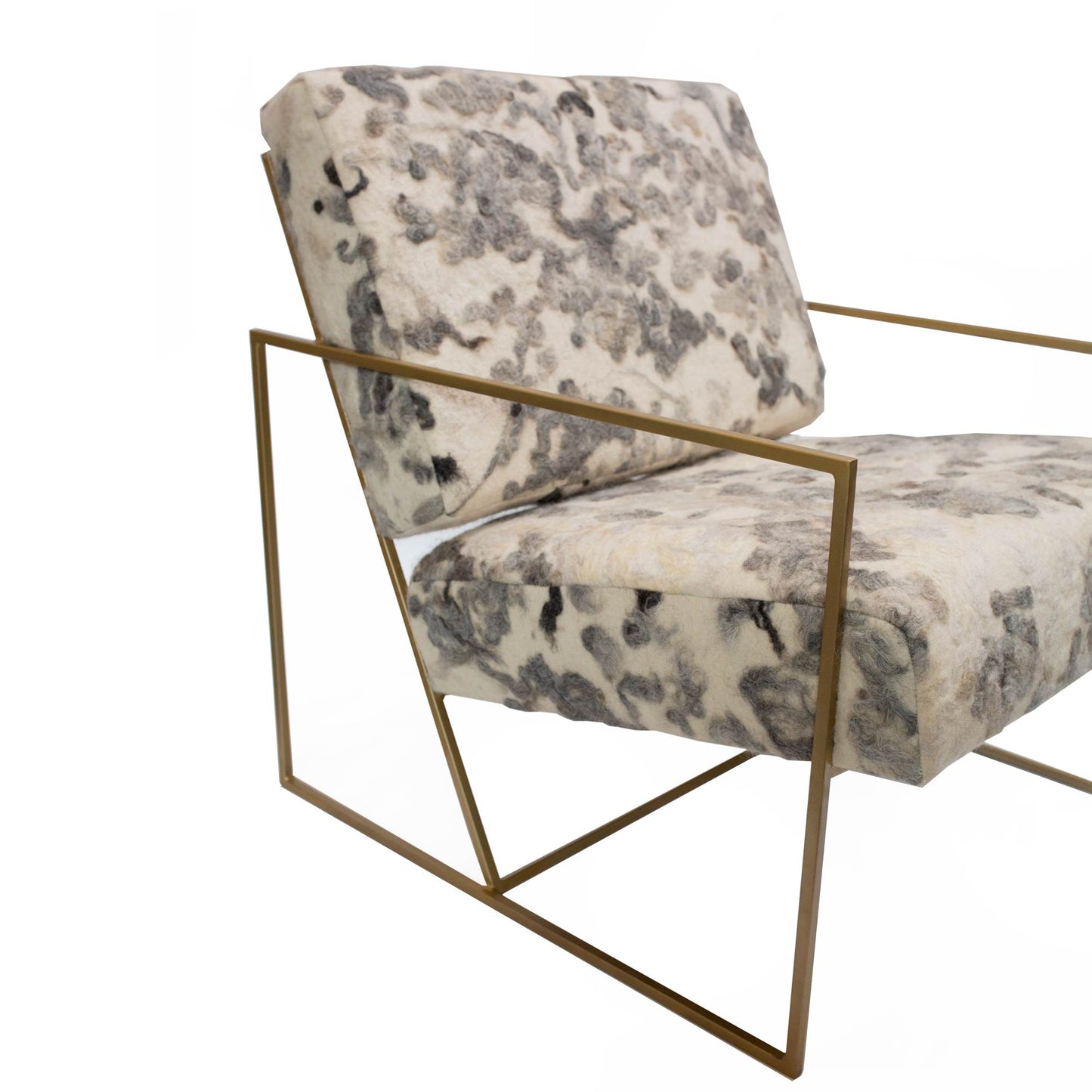 Gotland Grey Ziggy Chair - Felted Wool