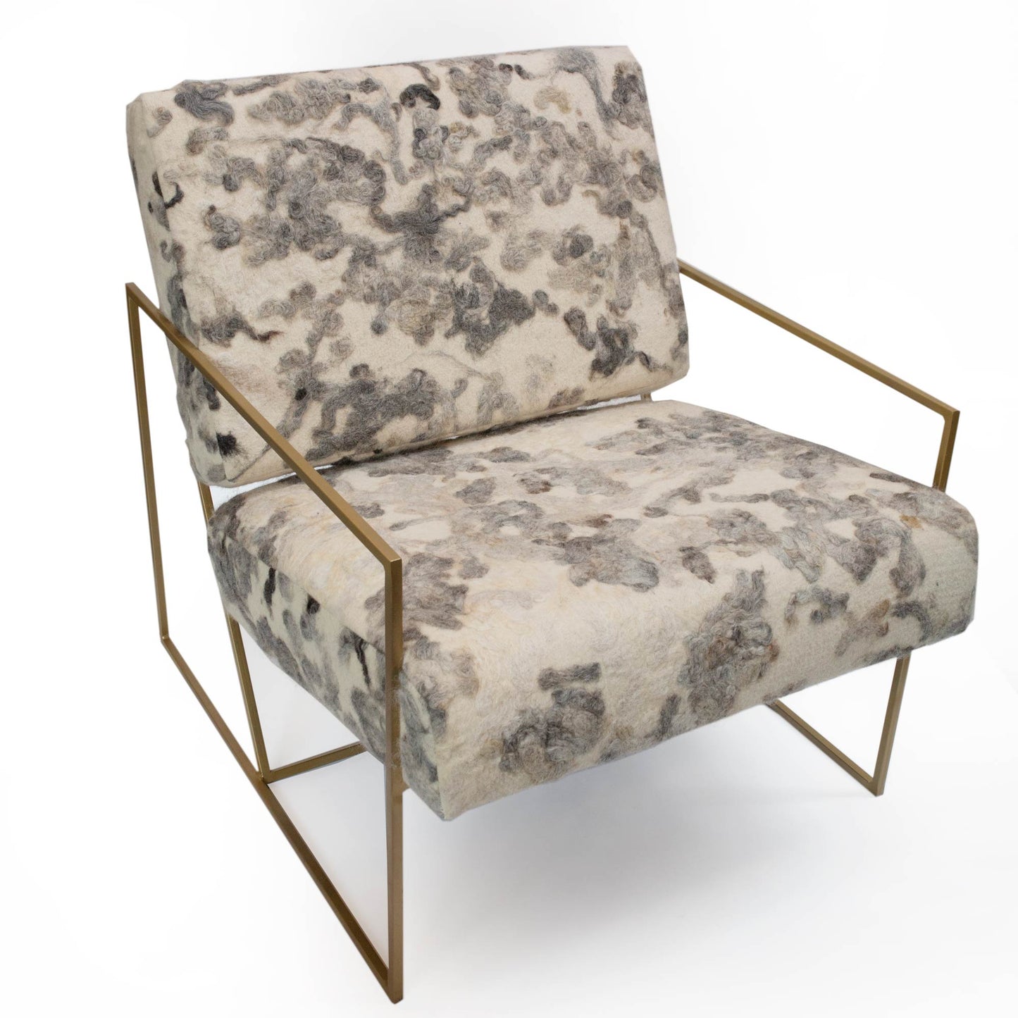 Gotland Grey Ziggy Chair - Felted Wool