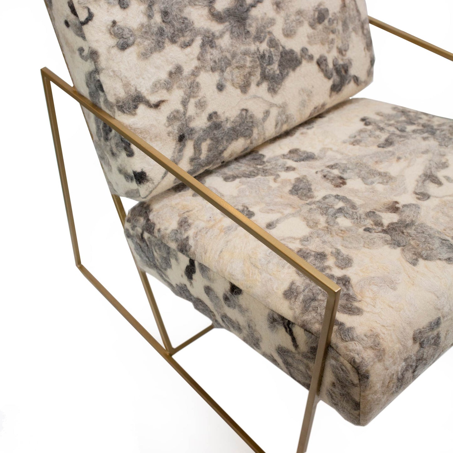 Gotland Grey Ziggy Chair - Felted Wool