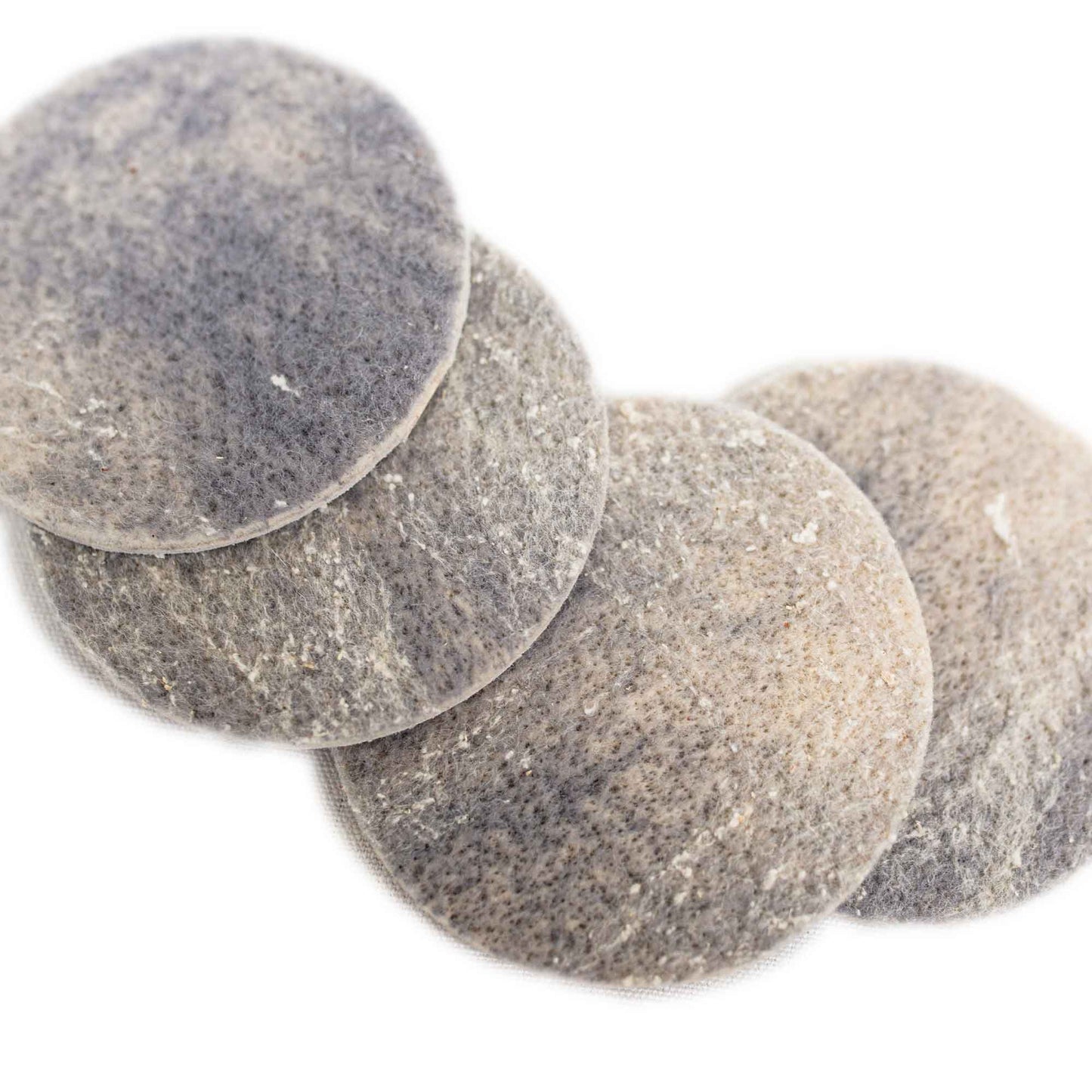 Wool & Leather Coasters - Marbleized