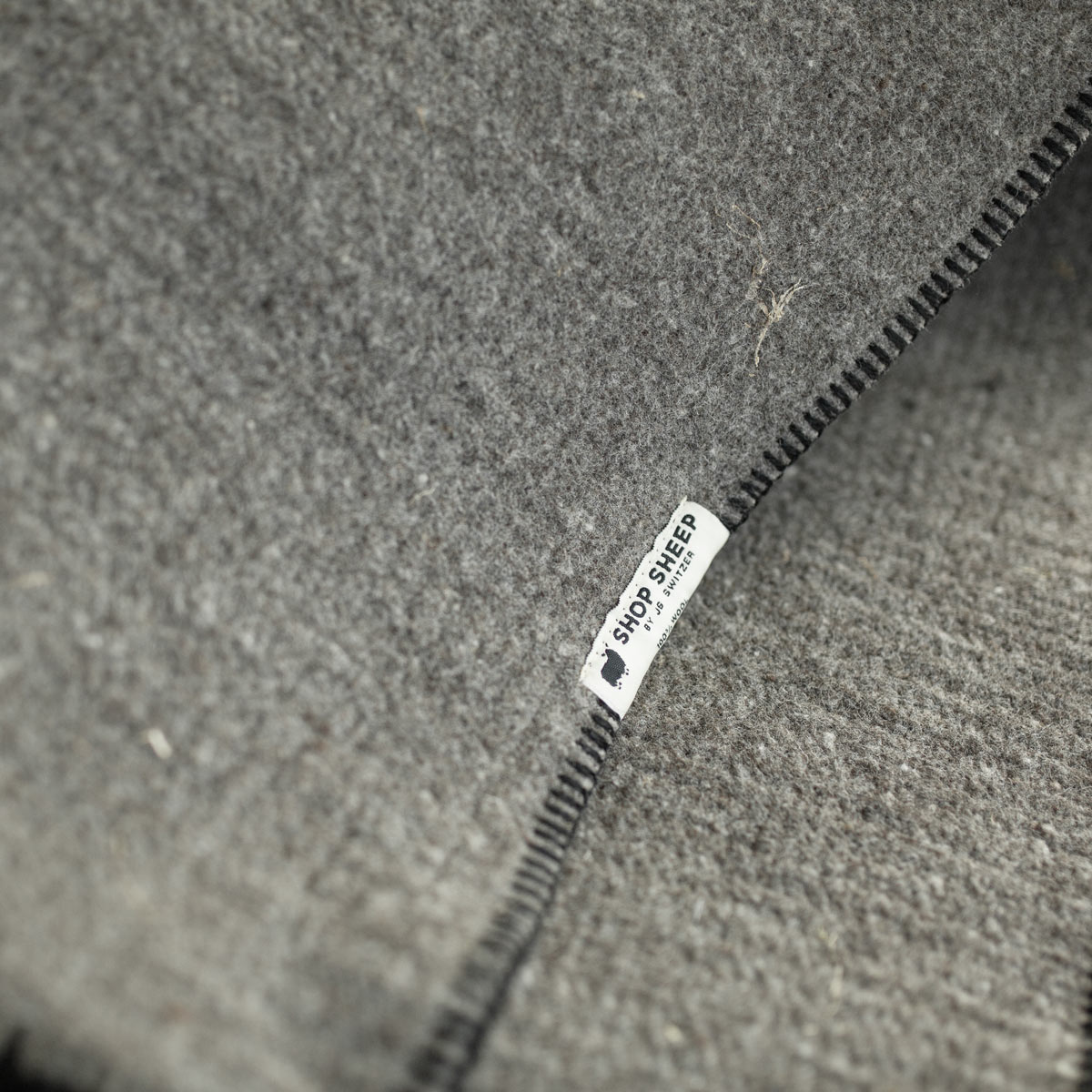 Wool Dog Mat - Natural Grey