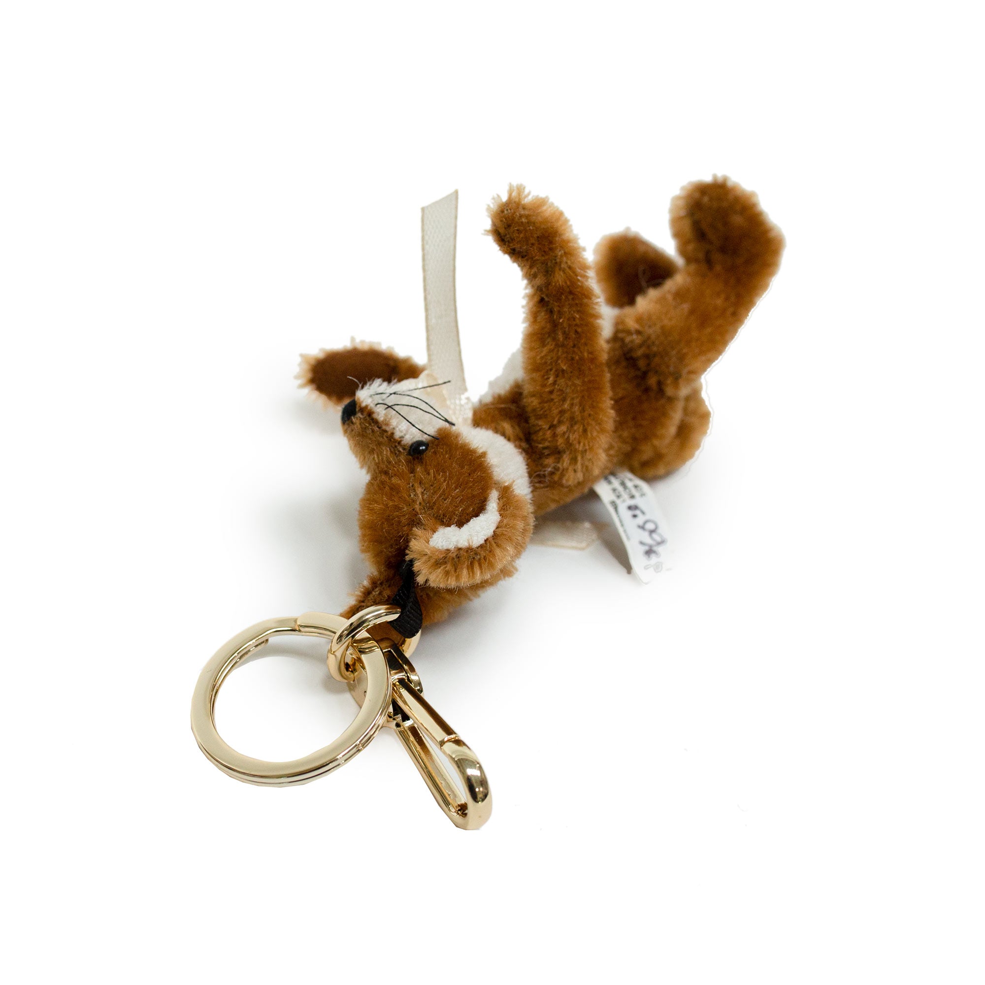 Fluffy Bunny Keychain from Alpaca Wool Charm