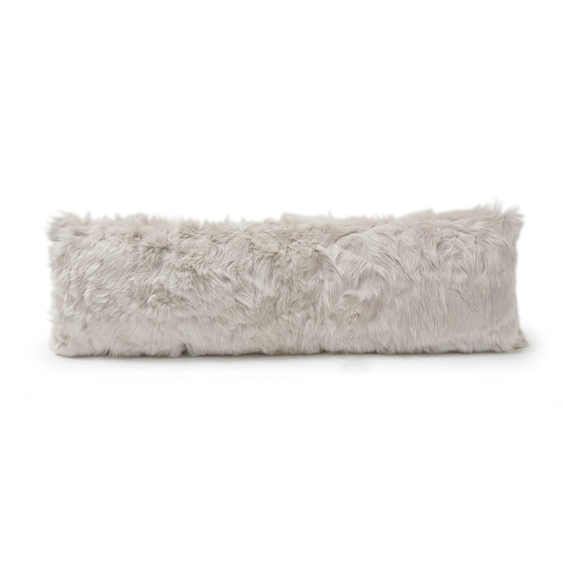 Toscana Real Sheep Fur Body Pillow in White
