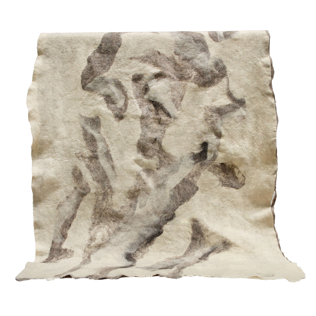 Shetland Cloud Throw - Felted Wool - Reversible