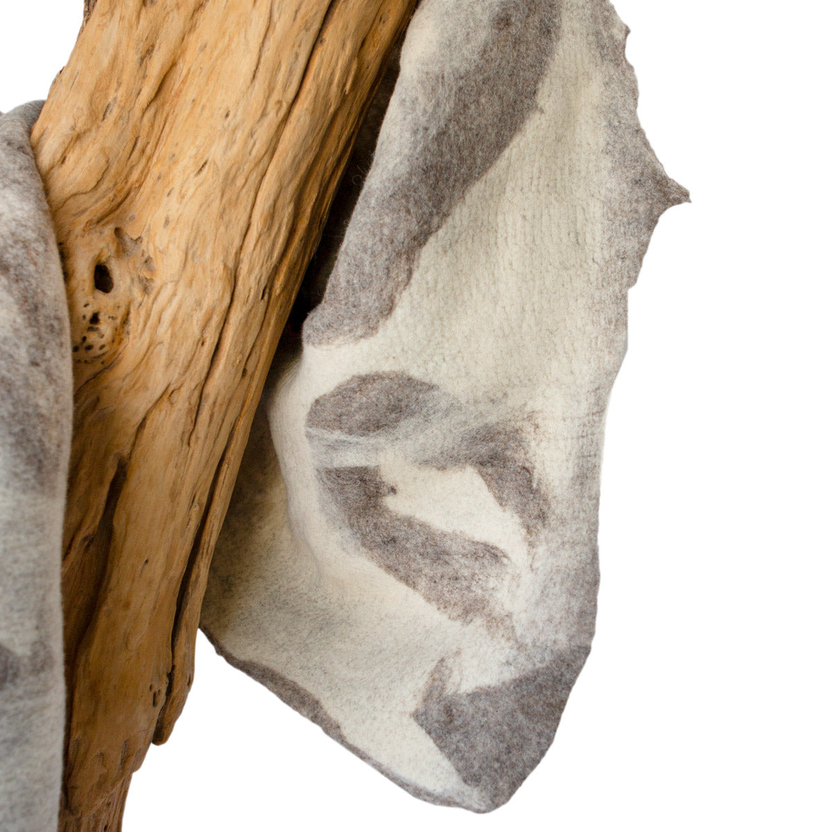 Shetland Cloud Throw - Felted Wool - Reversible