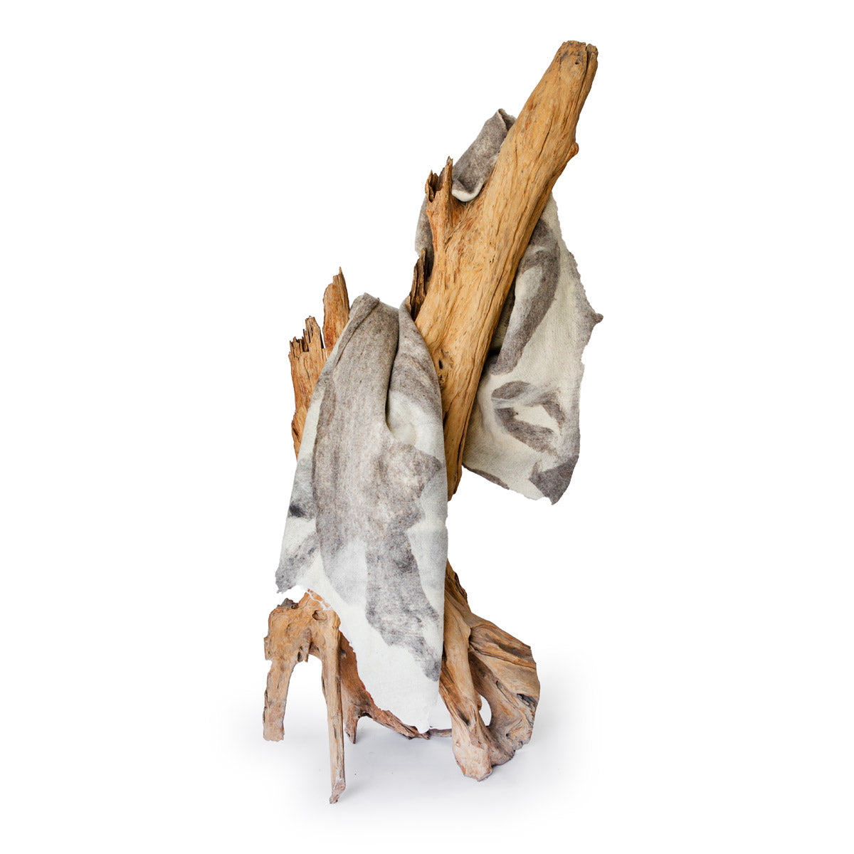 Shetland Cloud Throw - Felted Wool - Reversible
