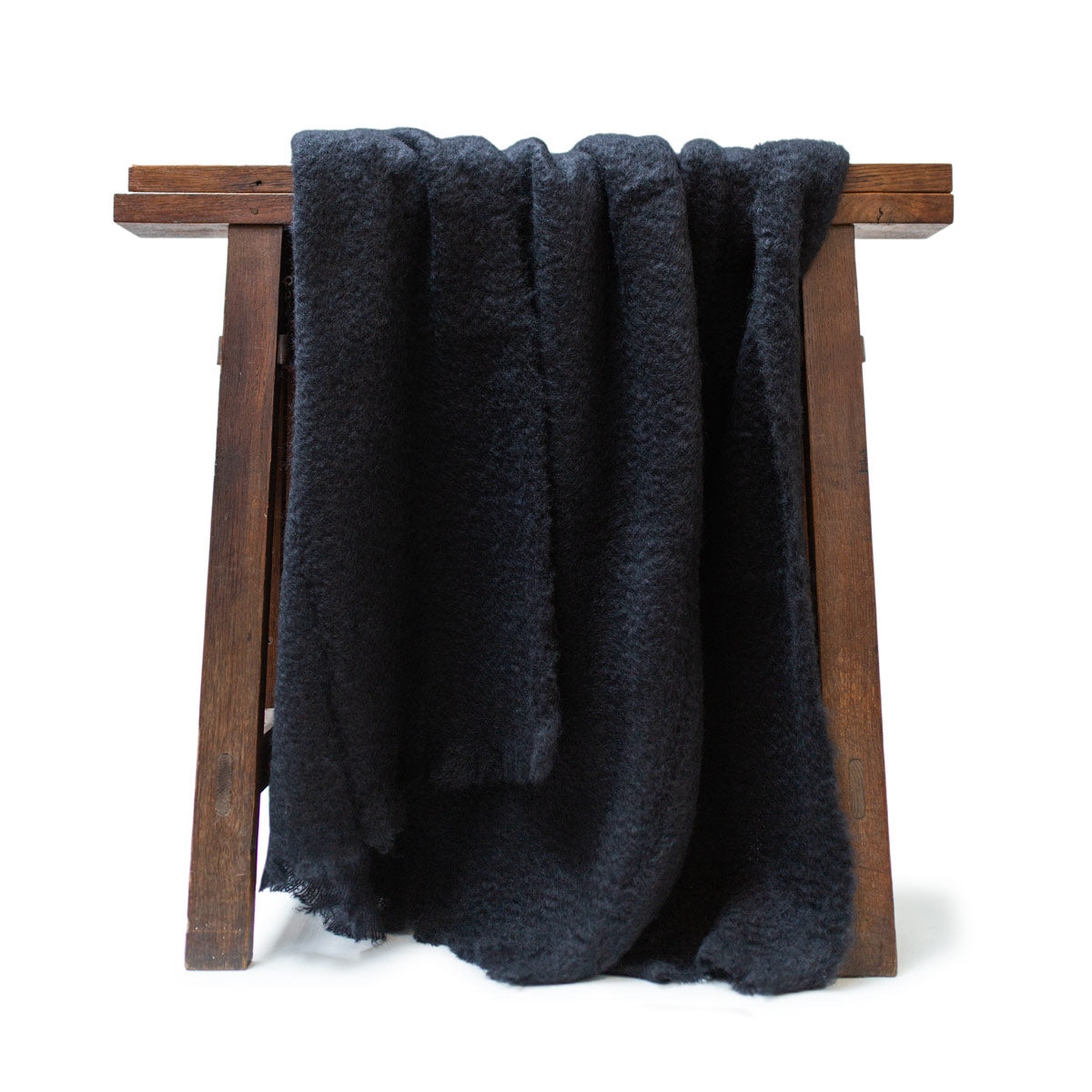 Black mohair throw sale