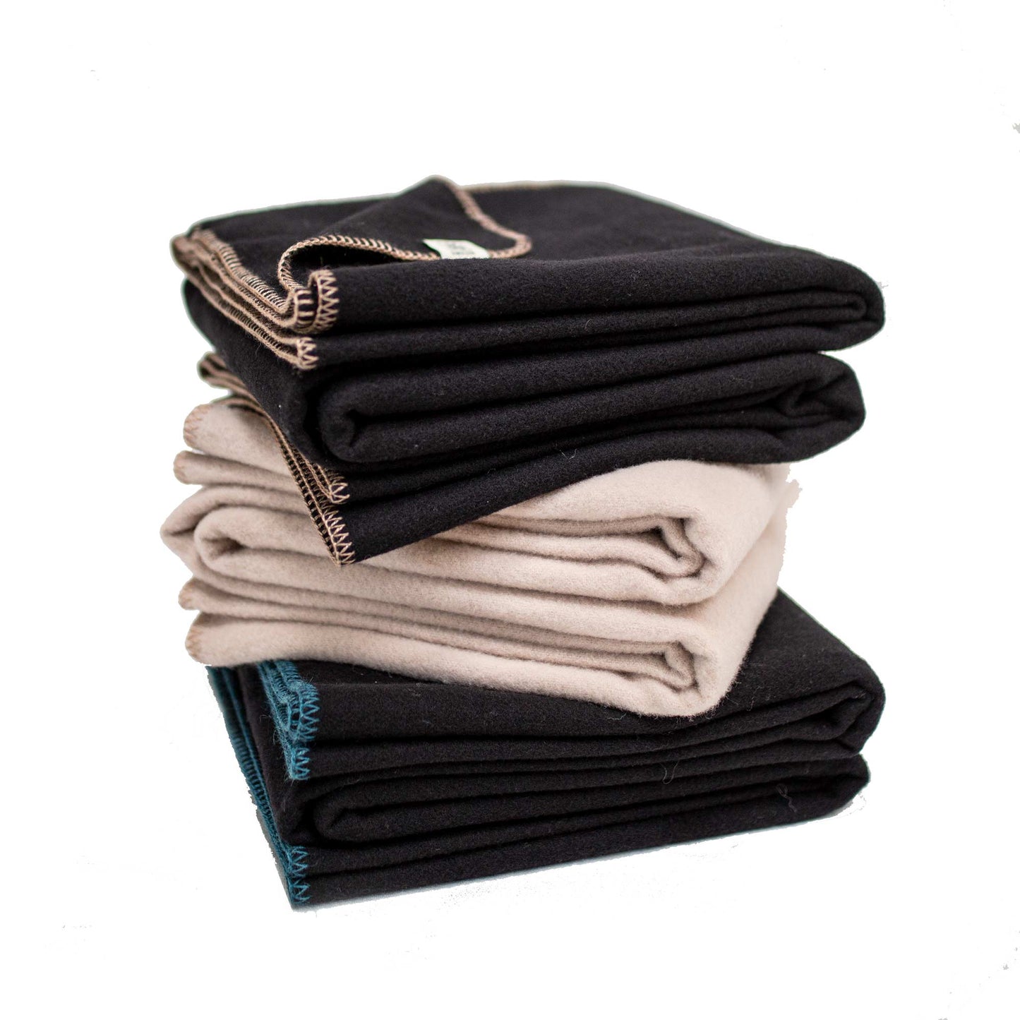 Black Merino Wool Throw