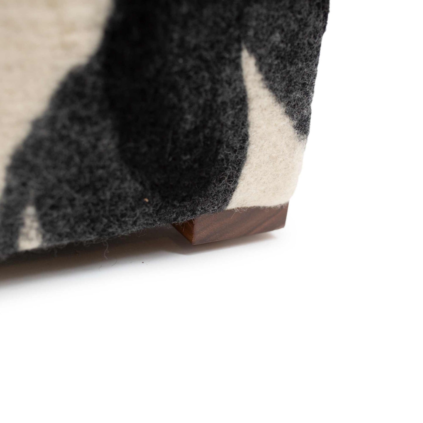 Black & White Sheep Cube - Felted Wool