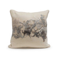 Silk & Wool Pillow with Raw Mohair by JG SWITZER