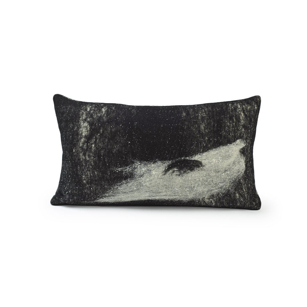 Starry Nights Lumbar Pillow - Felted Wool