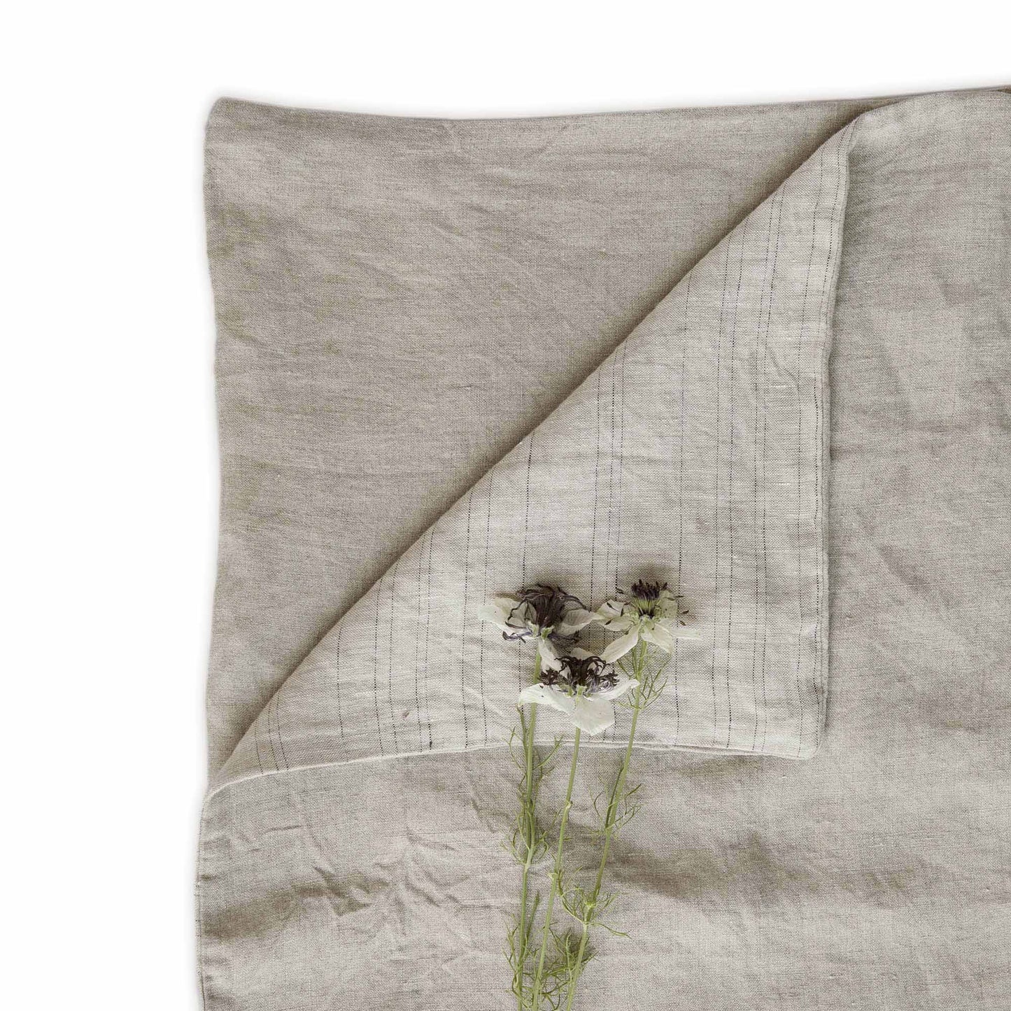 Ashley Linen Duvet Cover Dark Grey/Light Grey - JG Switzer
