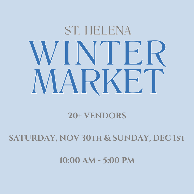 JG SWITZER at the ST. HELENA WINTER MARKET