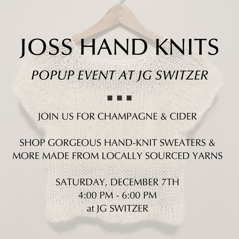 JOSS HAND KNITS POPUP