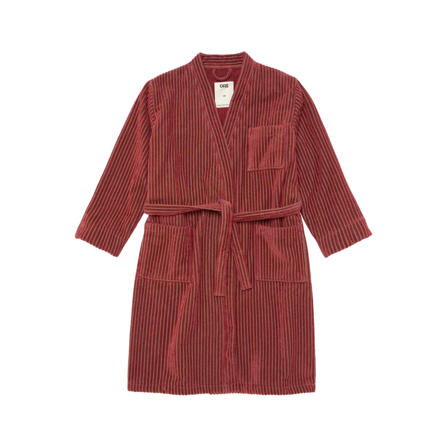 Botanico Striped Velour Robe by OAS