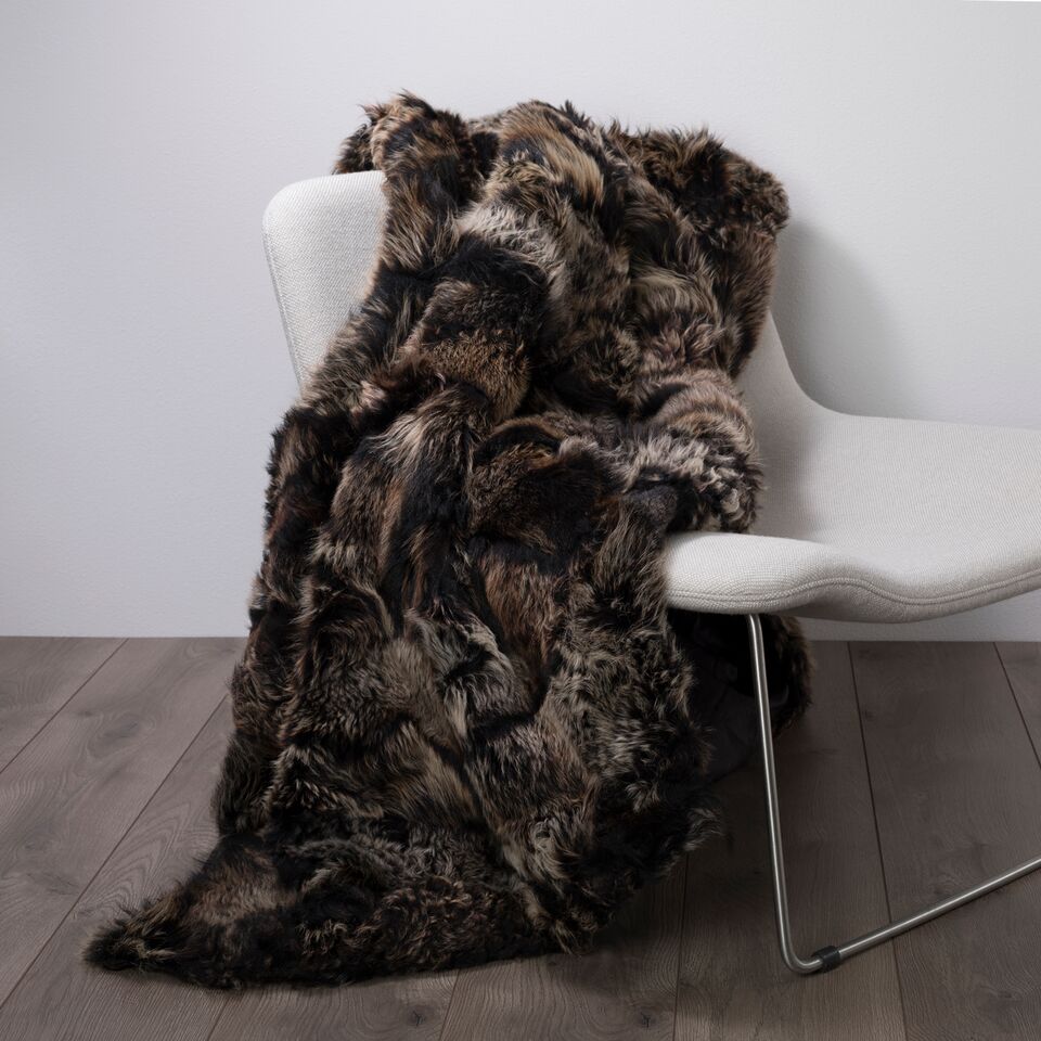 TRUFFLE Toscana Real Sheep Fur Blanket Unlined