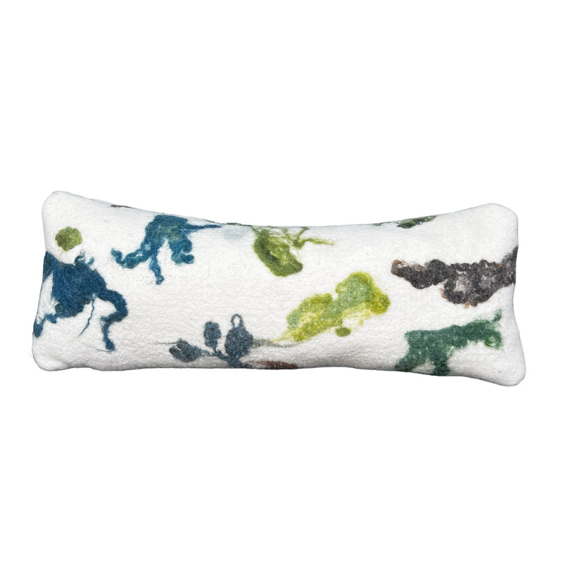 Botanical Wool Lumbar Pillow - 23"x8" (Sample Sale)