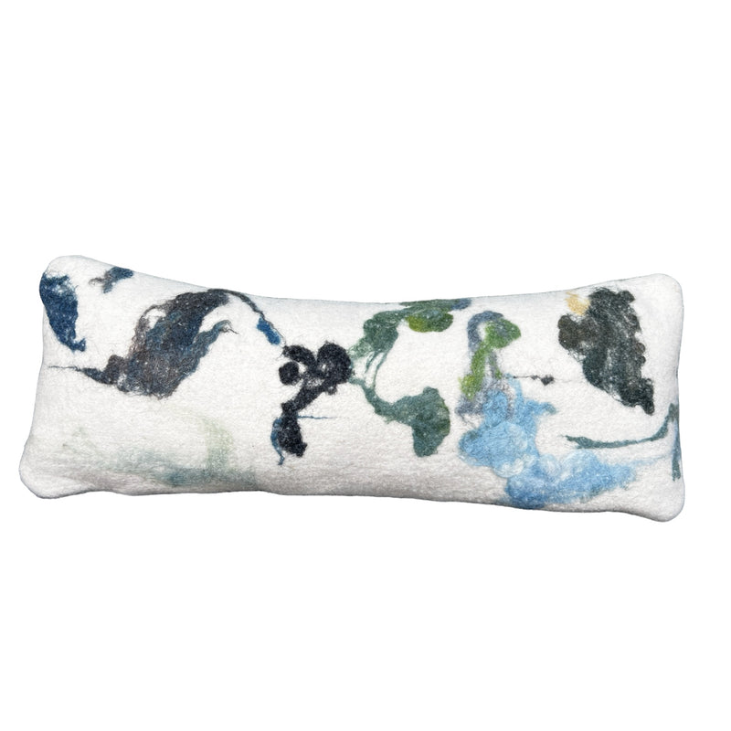 Botanical Wool Lumbar Pillow - 23"x8" (Sample Sale)