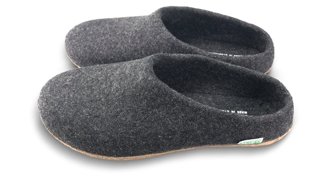 Men's Wool Slippers Made In Kyrgyzstan