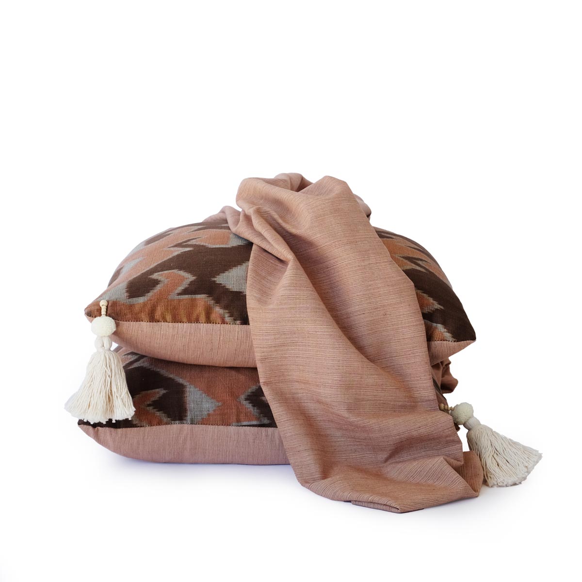 Seeds & Bark Ikat Desert Pillow