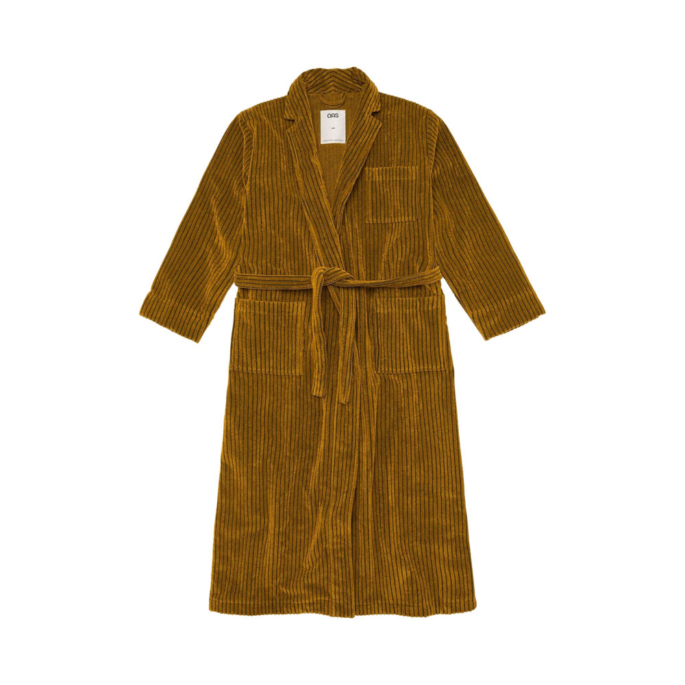 Santiago Striped Velour Long Robe by OAS